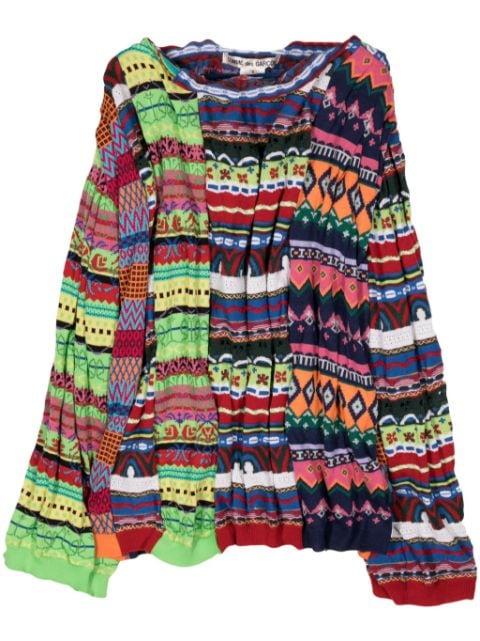 patchwork wool-blend jumper by COMME DES GARCONS