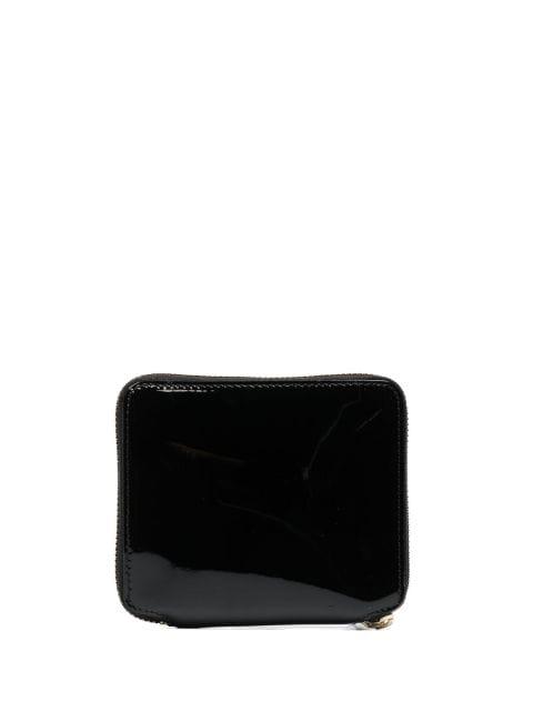 patent leather zipped wallet by COMME DES GARCONS