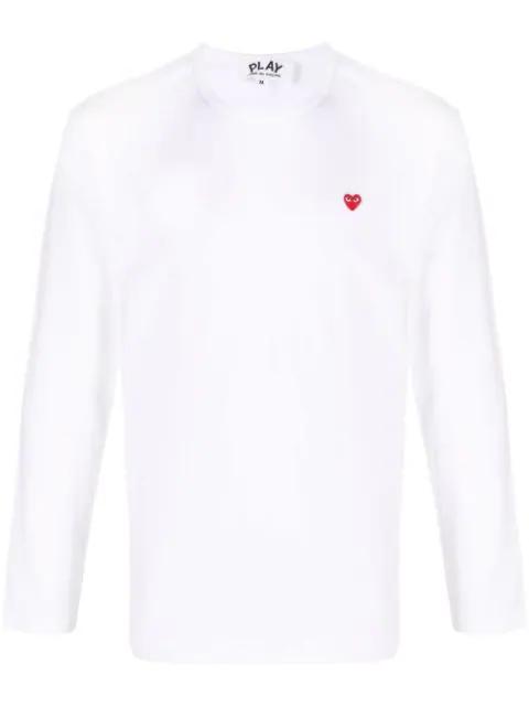 pathc-detail cotton T-Shirt by COMME DES GARCONS