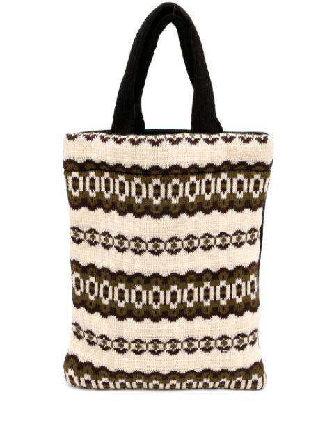 pattern-jacquard bag by COMME DES GARCONS