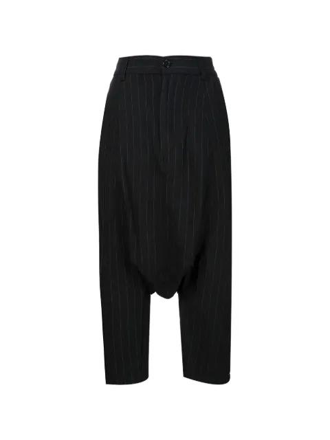 pinstripe drop-crotch trousers by COMME DES GARCONS