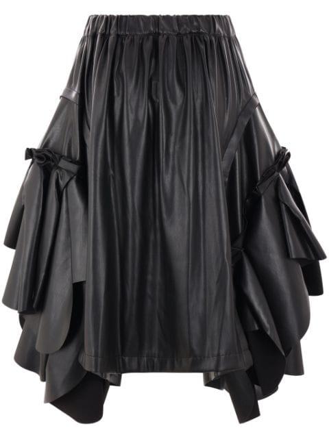 pleat-detailing midi skirt by COMME DES GARCONS