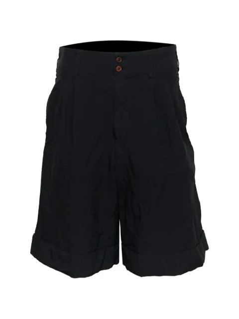 pleated turn-up shorts by COMME DES GARCONS