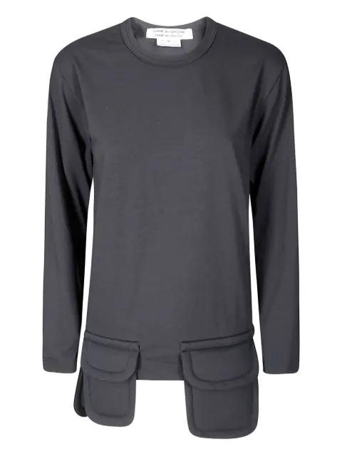 pocket-detail long-sleeve t-shirt by COMME DES GARCONS