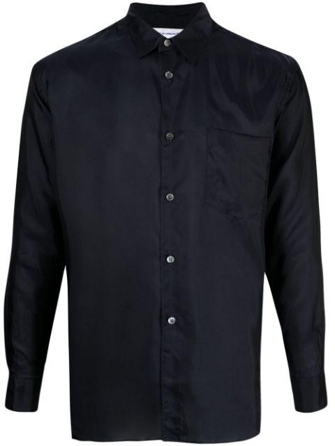 pointed collar long-sleeved shirt by COMME DES GARCONS