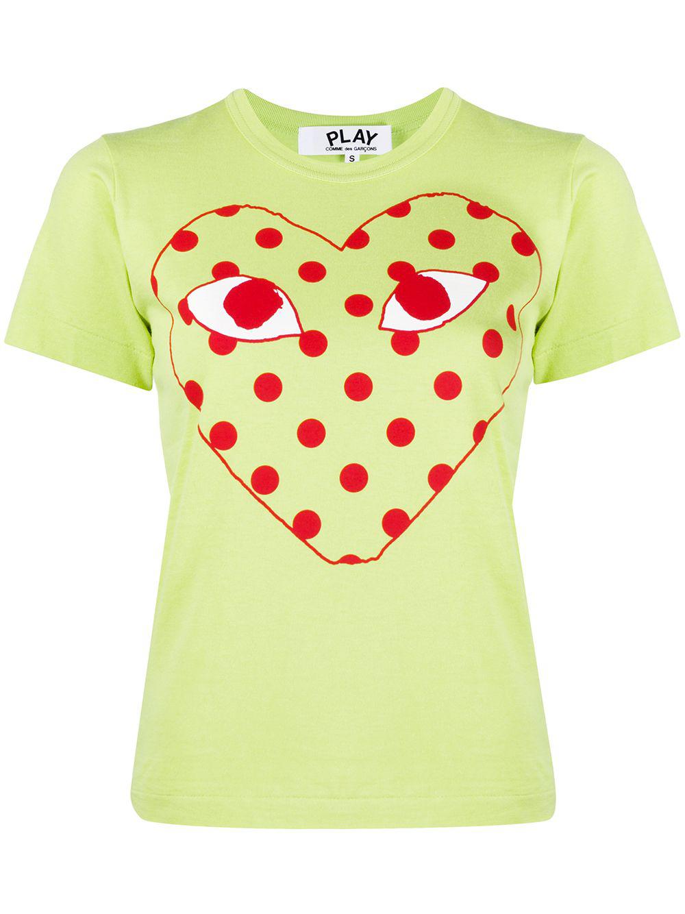 polk-dot heat print T-shirt by COMME DES GARCONS