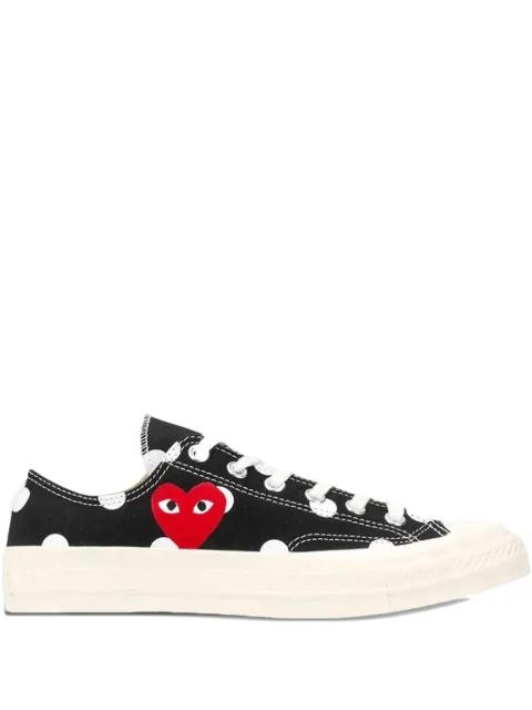 polka-dot heart sneakers by COMME DES GARCONS