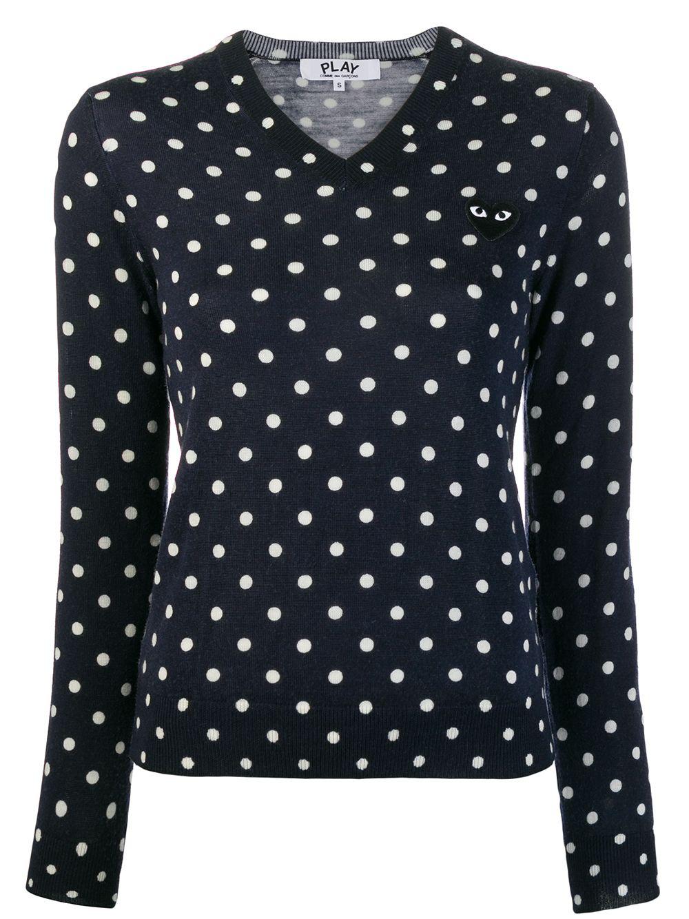 polka-dot knit sweater by COMME DES GARCONS