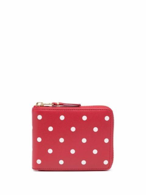 polka-dot leather wallet by COMME DES GARCONS