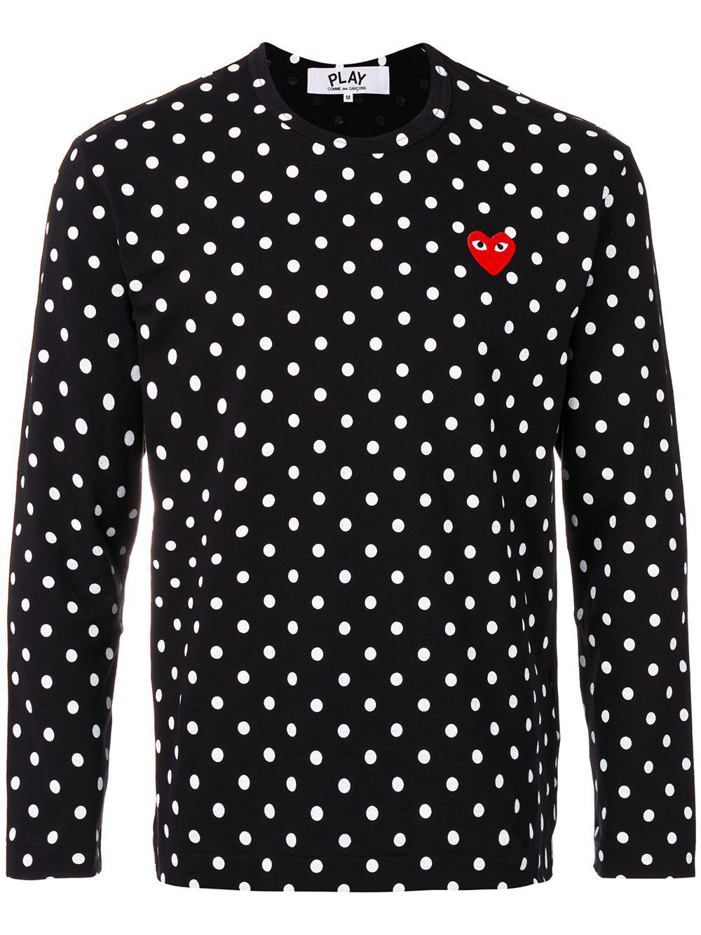 polka dot print T-shirt by COMME DES GARCONS