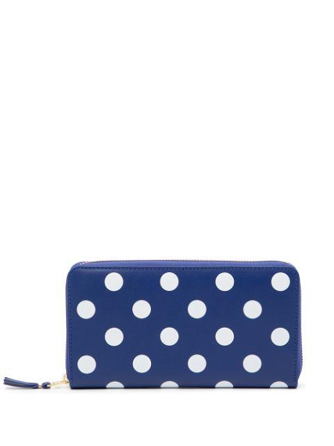 polka dot-print zip-around wallet by COMME DES GARCONS