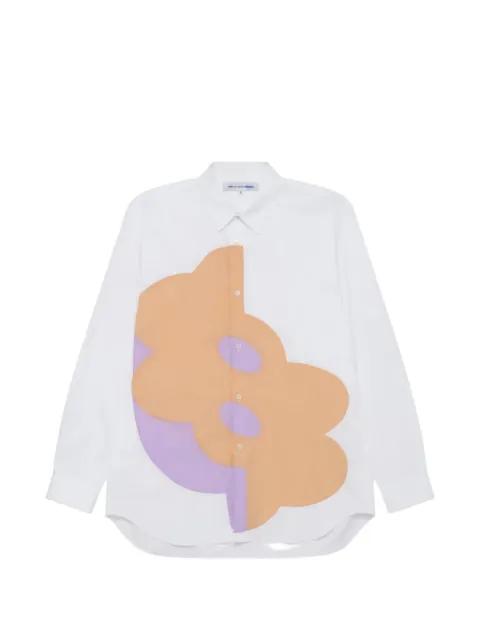 print-detail long-sleeve shirt by COMME DES GARCONS