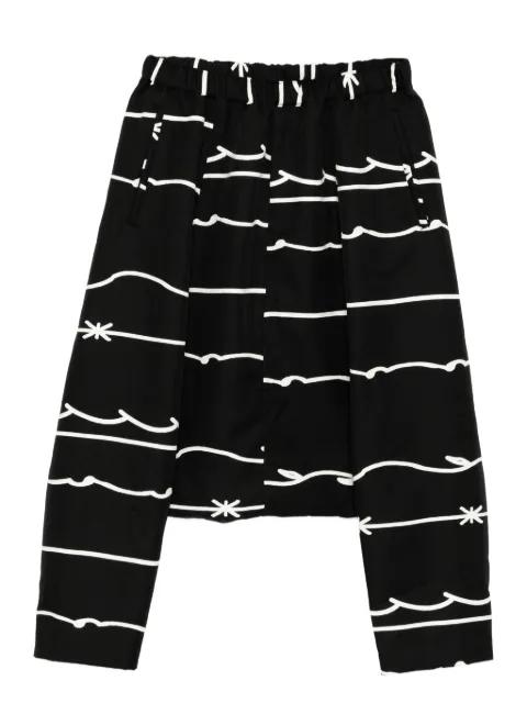 print trousers by COMME DES GARCONS