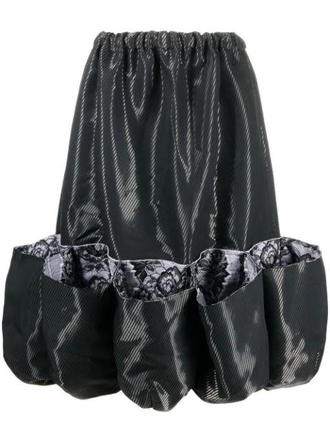 puff hem lace-trim skirt by COMME DES GARCONS