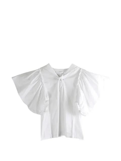 puffed lace-up blouse by COMME DES GARCONS