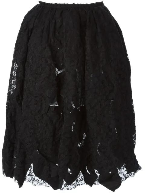 reversible lace skirt by COMME DES GARCONS