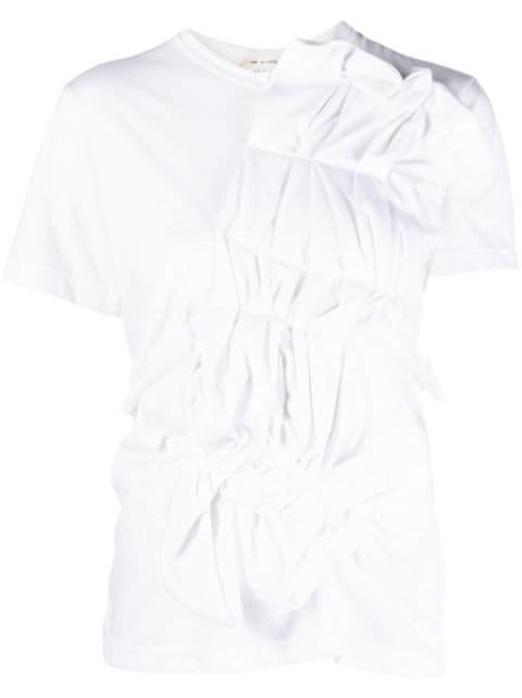 ruched T-shirt by COMME DES GARCONS