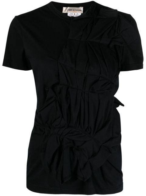 ruched T-shirt by COMME DES GARCONS