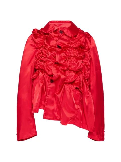 ruched asymmetrical jacket by COMME DES GARCONS
