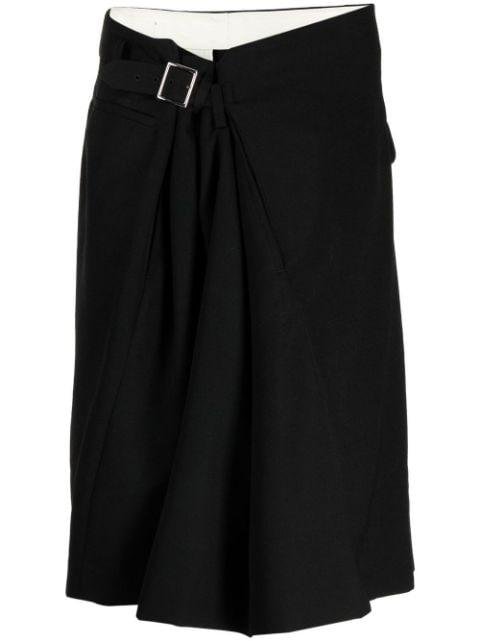 ruched buckled skirt by COMME DES GARCONS