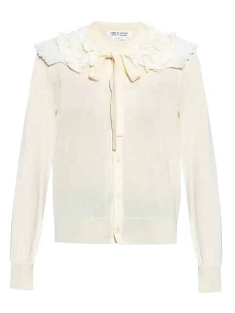 ruffle-detailing cardigan by COMME DES GARCONS