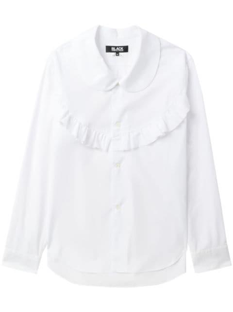 ruffle-trimmed cotton shirt by COMME DES GARCONS