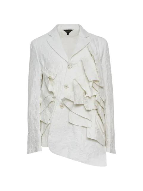 ruffled brocade-texture blazer by COMME DES GARCONS