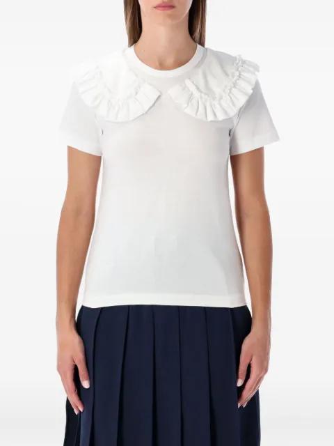 ruffled collar top by COMME DES GARCONS