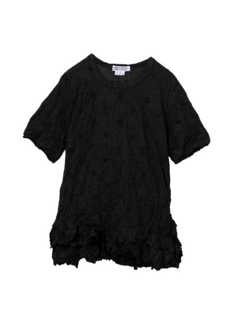 ruffled crinkled T-shirt by COMME DES GARCONS
