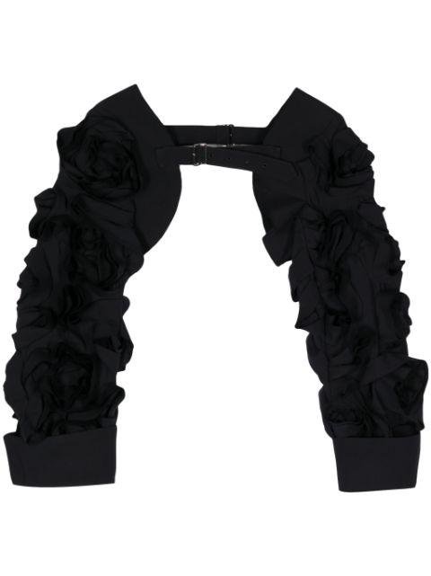 ruffled detachable sleeves by COMME DES GARCONS