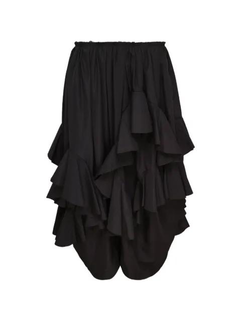 ruffled-detail trousers by COMME DES GARCONS
