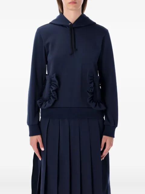 ruffled hoodied knitwear by COMME DES GARCONS