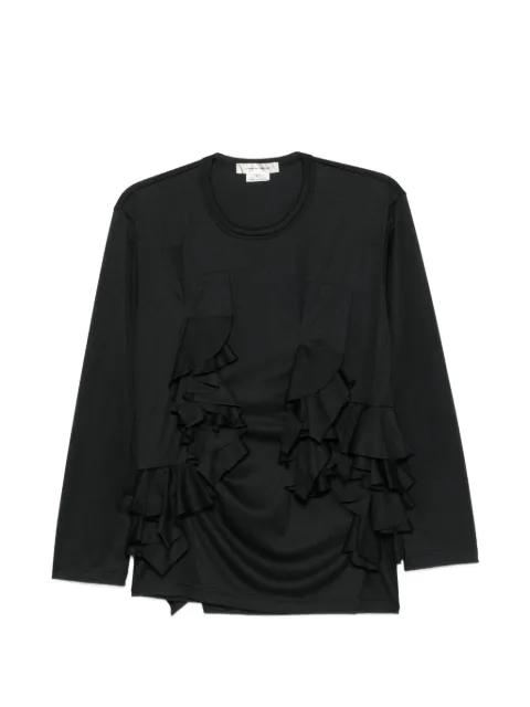 ruffled long-sleeve T-shirt by COMME DES GARCONS