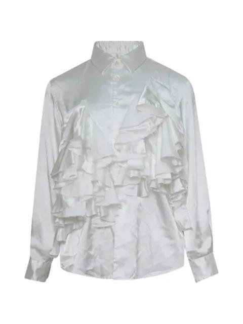 ruffled satin-finish shirt by COMME DES GARCONS