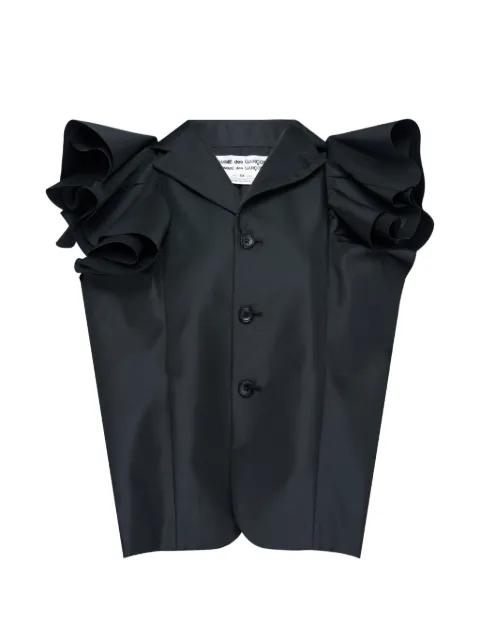 ruffled sleeveless top by COMME DES GARCONS