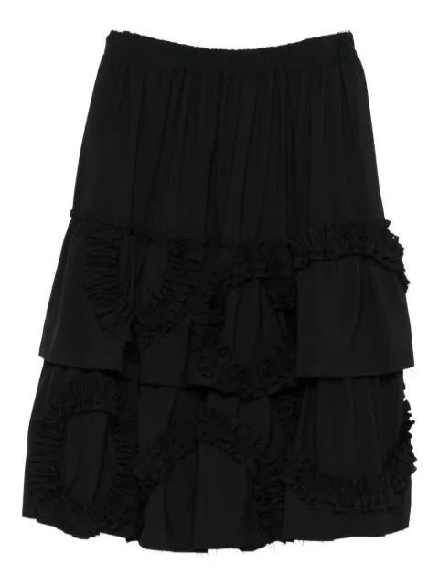 ruffled-tiered midi skirt by COMME DES GARCONS