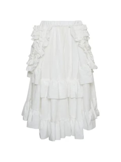 ruffled tiered midi skirt by COMME DES GARCONS