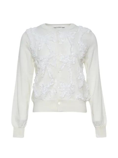 ruffled wool cardigan by COMME DES GARCONS
