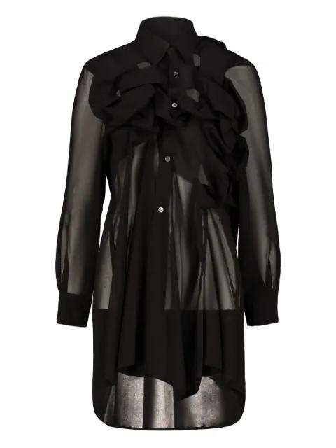 ruffled woven shirt by COMME DES GARCONS