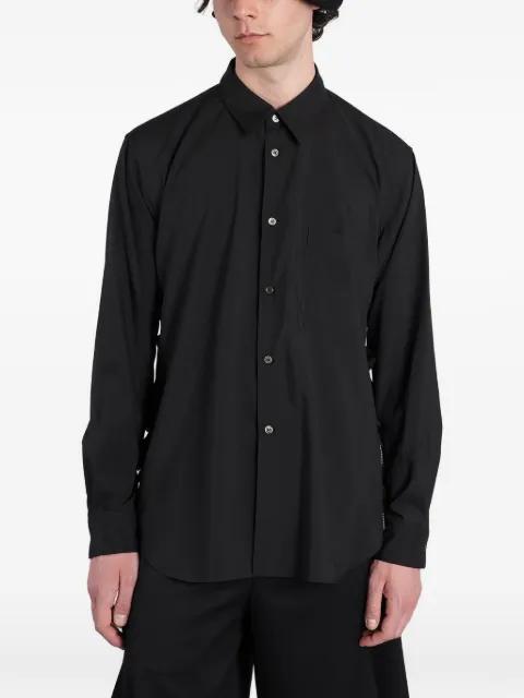 ruffled zip-detail shirt by COMME DES GARCONS