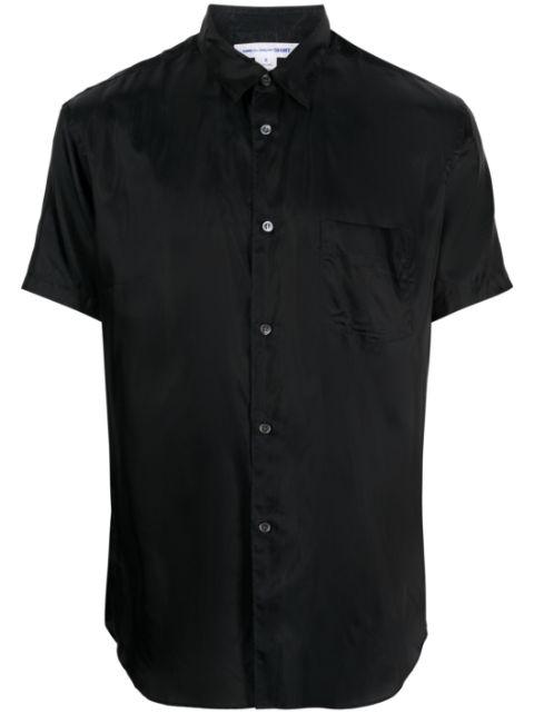 satin-finish short-sleeve shirt by COMME DES GARCONS