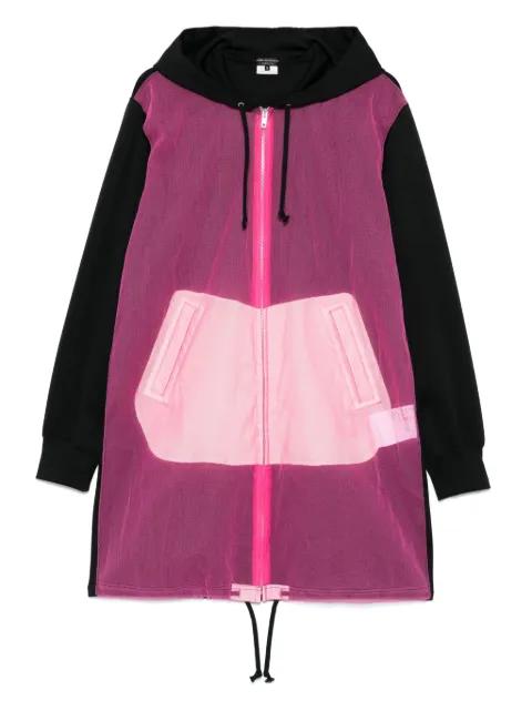 sheer-panel coat by COMME DES GARCONS