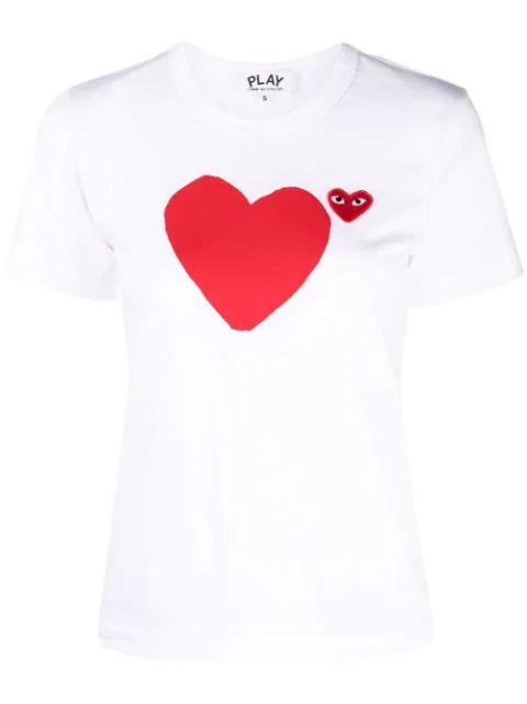 signature heart logo-patch T-shirt by COMME DES GARCONS