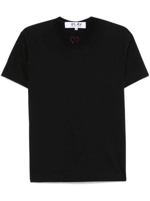 signature heart-patch T-shirt by COMME DES GARCONS
