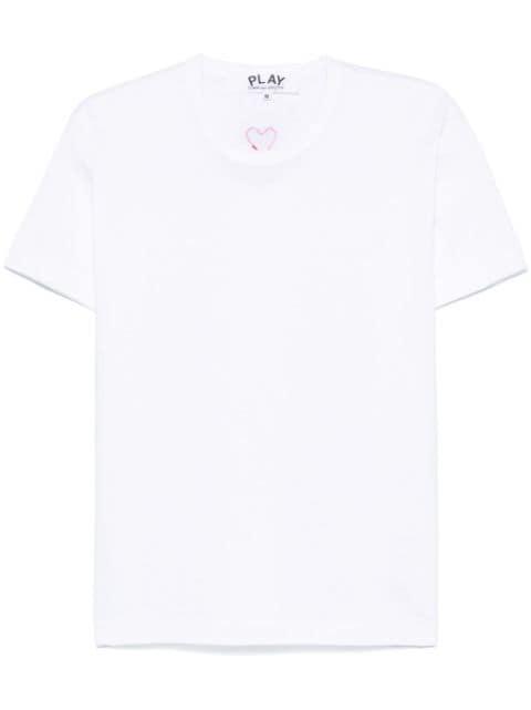 signature heart-patch T-shirt by COMME DES GARCONS