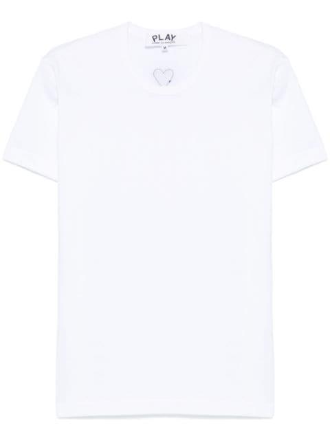 signature heart-patch T-shirt by COMME DES GARCONS