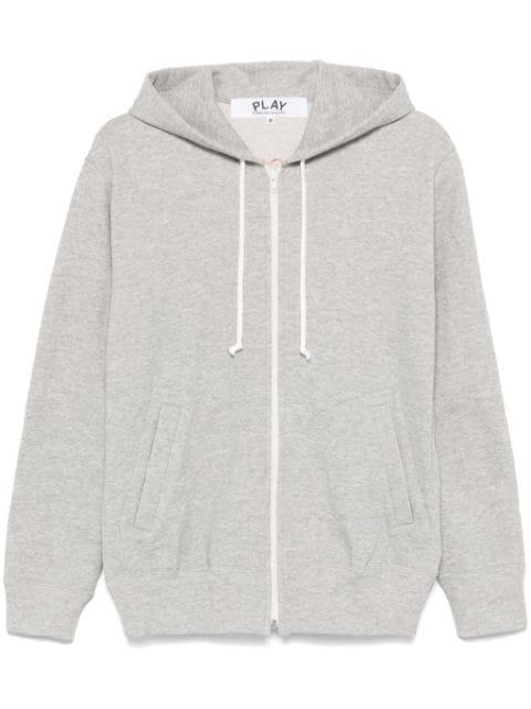 signature heart-patch hoodie by COMME DES GARCONS
