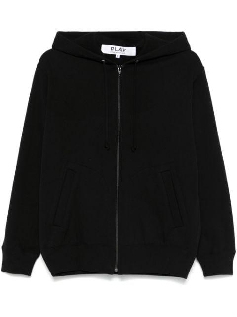 signature heart-patch hoodie by COMME DES GARCONS