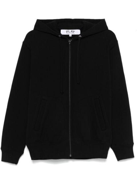 signature heart-patch hoodie by COMME DES GARCONS