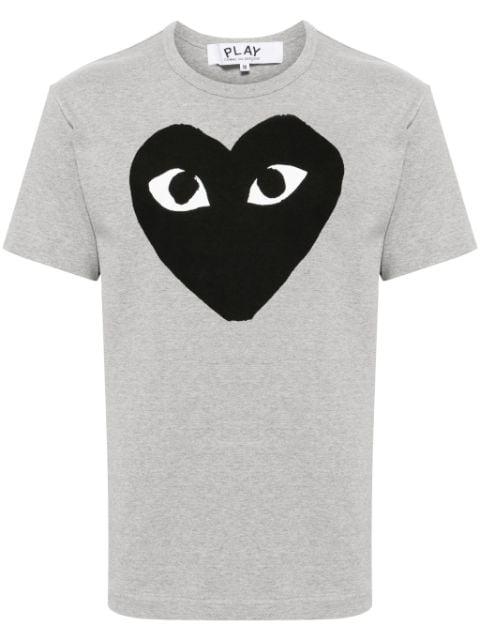 signature heart print cotton T-shirt by COMME DES GARCONS